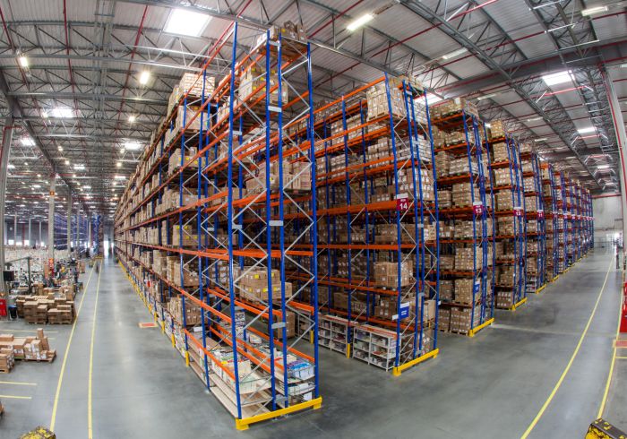 armazém porta pallet - longa industrial