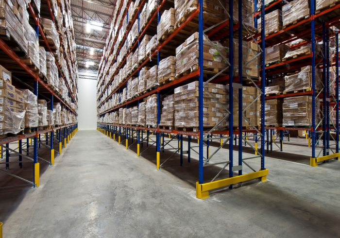 armazém porta pallet - longa industrial